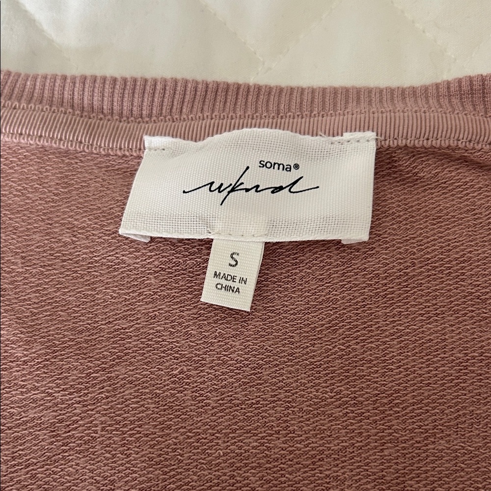 Soma Dusty Rose Knit Top